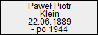 Pawe Piotr Klein