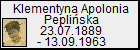 Klementyna Apolonia Pepliska