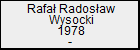 Rafa Radosaw Wysocki