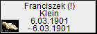 Franciszek (!) Klein