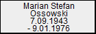 Marian Stefan Ossowski