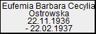 Eufemia Barbara Cecylia Ostrowska