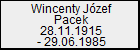 Wincenty J�zef Pacek
