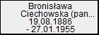 Bronisawa Ciechowska (panna)