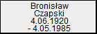 Bronisaw Czapski