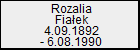 Rozalia Fiaek